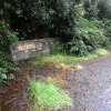 Advertising signage remaining on the 1950's raceway at Catalina Park, Katoomba